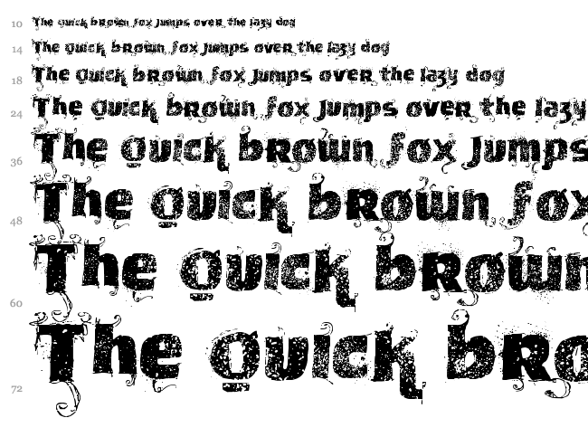 VTKS News Label font waterfall